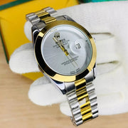 Luxury Tow Tone Watch with Date Adjustment